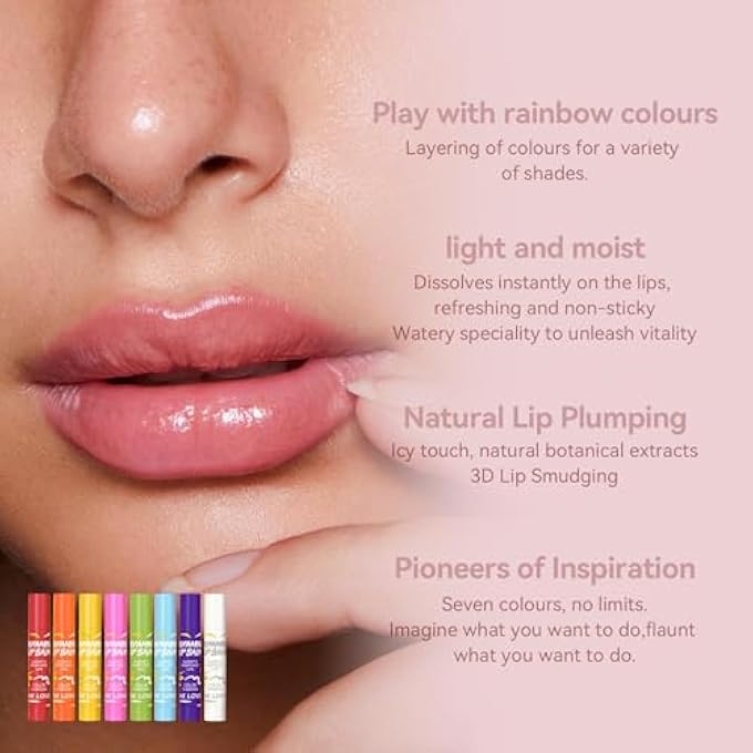 LBOYLOVE 8PCS TINTED LIP BALM 8 COLORED LIP BALM SET, NATURAL PLUMPING L-IP B-ALM PACK, GIRLS PH LIPS BALMS BULK, SMALL GIFTS LIPSTICK SETS FOR WOMEN, HYDRATING L-IP TINT B-ALM - Image 4